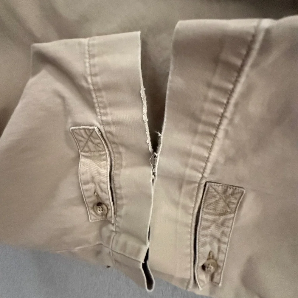 Banana Republic Mens Safari Convertible Zip Off Cargo Pants Khaki Tan Size 40x32